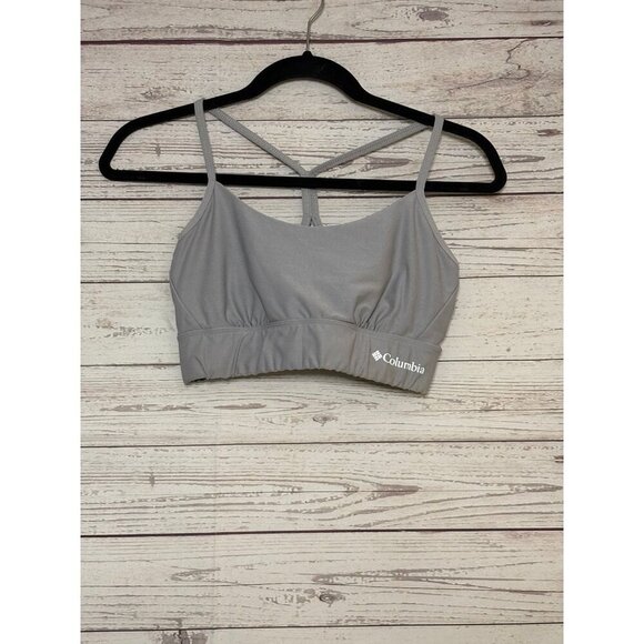 Columbia Sportswear Strappy Racerback Sportsbra Grey Size Med - Picture 1 of 4